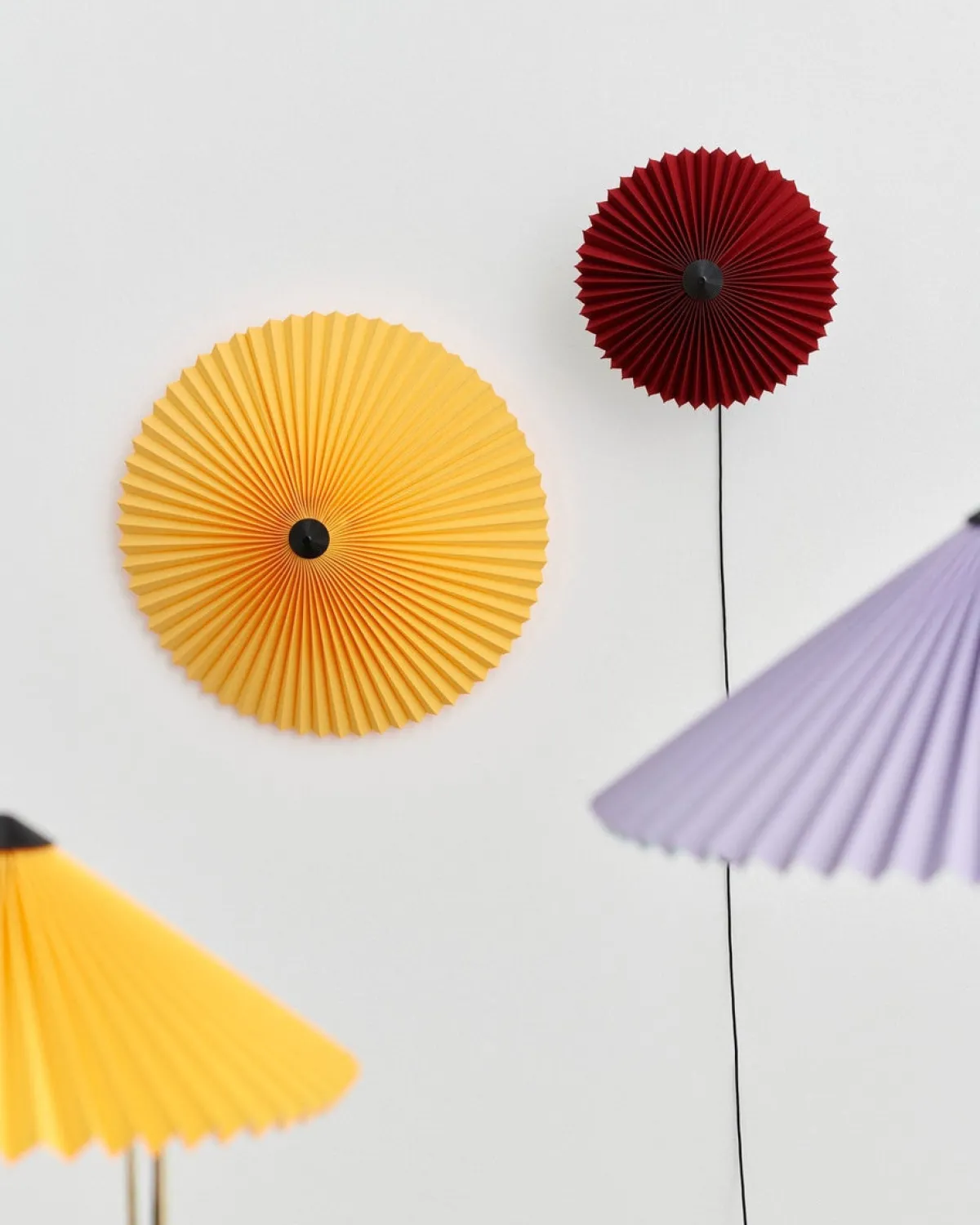 Interiørlamper>HAY Matin Vegglampe - 38 cm Gul