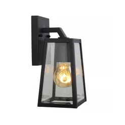 Utelamper - Klassiske Vegglamper>Lucide Matsol vegglampe utendørs E27 - Svart