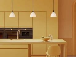 Kjøkkenbelysning Tak|Takpendler>Herstal Mega Dove takpendel - Svart/Opal Svart / Opal