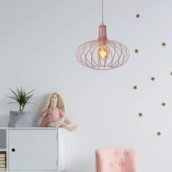Kjøkkenbelysning Tak|Barneromsbelysning>Lucide Merlina takpendel 38 cm - Rosa