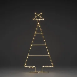 Juledekorasjon>Konstsmide juletre 60 cm 45 LED Messing