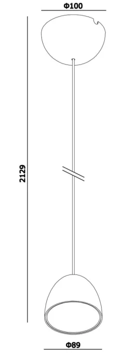 Kjøkkenbelysning Tak|Takpendler>NorDesign Midas takpendel 8,9 cm 8W 2700 Kelvin - Dimbar Svart