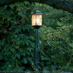 Lyktestolper>Konstsmide Milano hagestolpe Svart