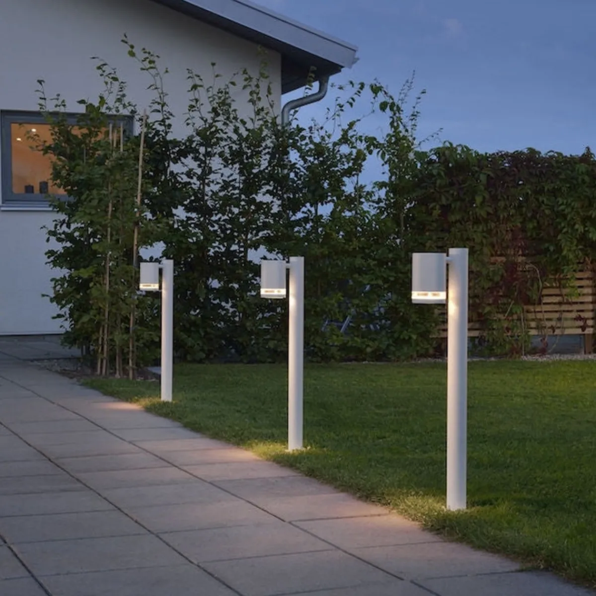 Pullert>Konstsmide Modena stolpe 70 cm - Hvit