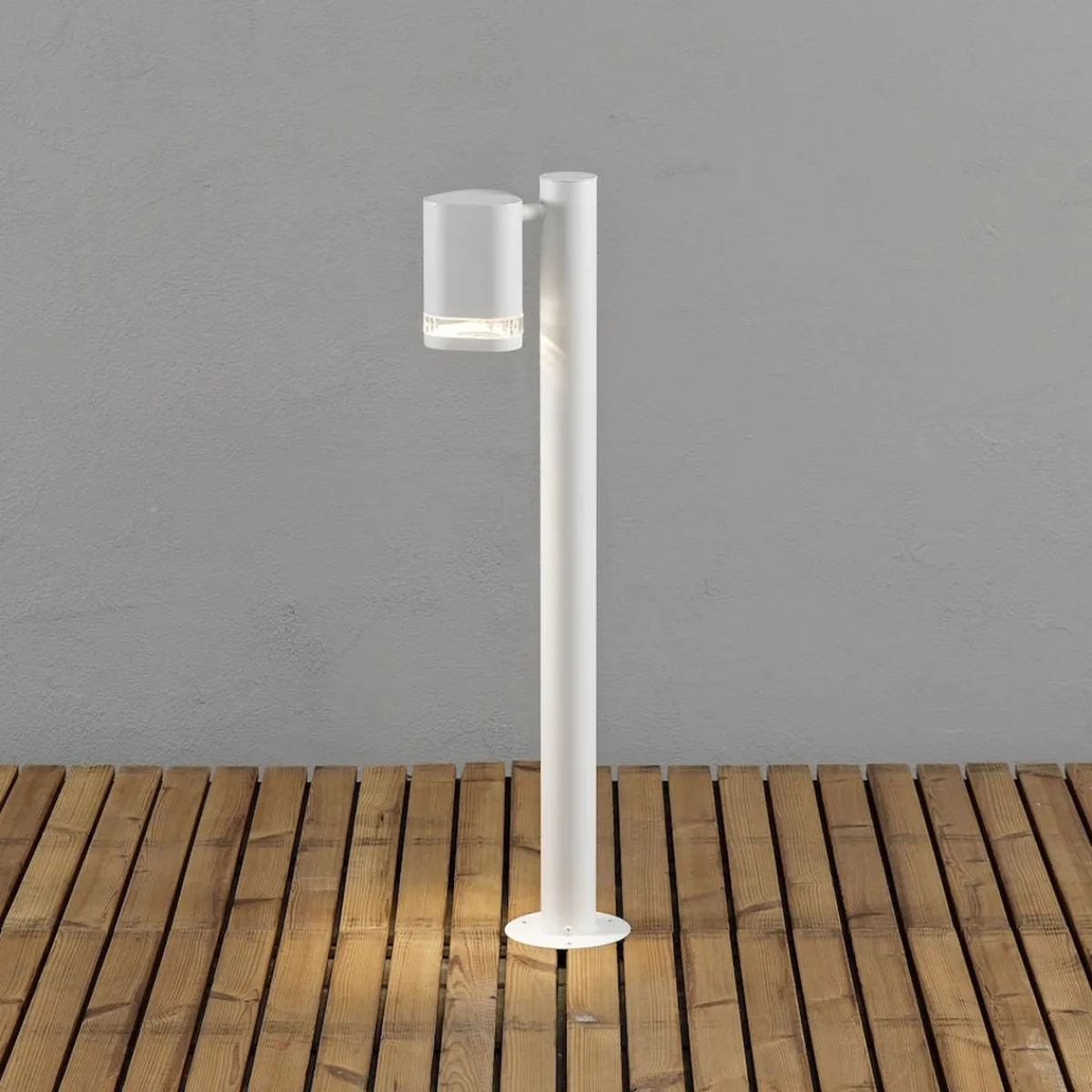 Pullert>Konstsmide Modena stolpe 70 cm - Hvit