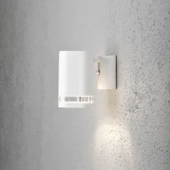 Lightup-Pris|Utelamper Med Opp/Ned Lys>Konstsmide Modena vegglampe I ned - Hvit
