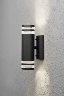 Utelamper Med Opp/Ned Lys>Konstsmide Modena vegglampe II opp/ned - Svart