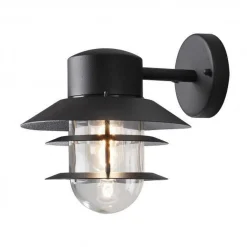 Utelamper - Klassiske Vegglamper>Konstsmide Modena vegglampe ned - Svart