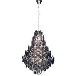 Kjøkkenbelysning Tak|Lysekroner>By Rydens Monarque Grande takpendel Svart krom