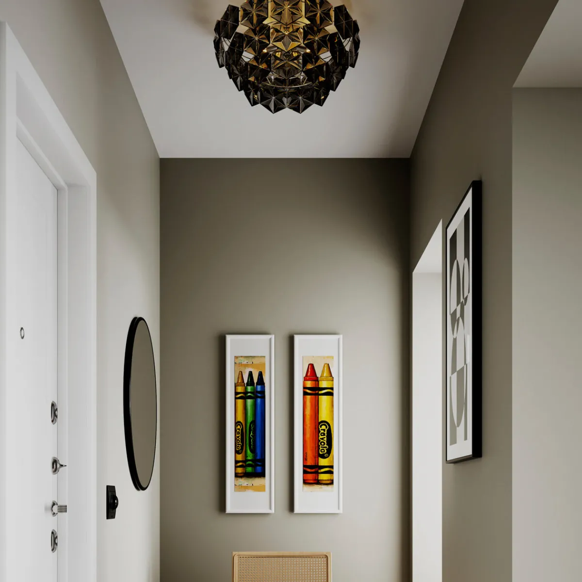 Kjøkkenbelysning Tak|Taklamper / Takplafonder>By Rydens Monarque taklampe - Svart krom