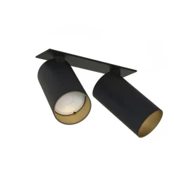 Kjøkkenbelysning Tak|Spotter & Skinner>Nowodvorski Mono dobbel innfelt takspot - Svart/Gullfarget Svart / Gull
