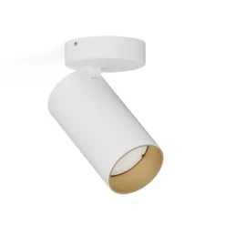 Kjøkkenbelysning Tak|Spotter & Skinner>Nowodvorski Mono enkel takspot - Hvit/Gullfarget Hvit / Gull