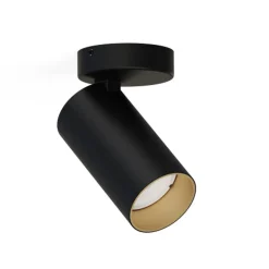 Kjøkkenbelysning Tak|Spotter & Skinner>Nowodvorski Mono enkel takspot - Svart/Gullfarget