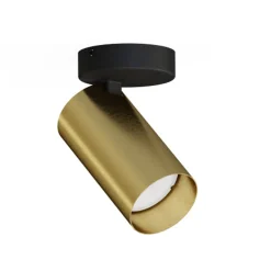 Kjøkkenbelysning Tak|Spotter & Skinner>Nowodvorski Mono enkel takspot - Svart/Messingfarget Svart / Messing