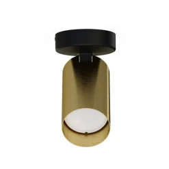 Kjøkkenbelysning Tak|Spotter & Skinner>Nowodvorski Mono enkel takspot - Svart/Messingfarget Svart / Messing