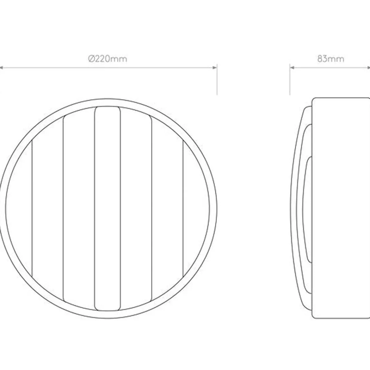 Utelamper - Veggskjold / Plafond>Astro Lighting Montreal Round 220 vegglampe utendørs IP44 E14