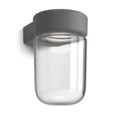 Utelamper Med Opp/Ned Lys>Belid Moon vegglampe utendørs IP44 6W 3000 Kelvin dimbar - struktur Grafitt