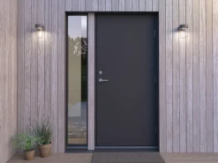 Utelamper Med Opp/Ned Lys>Belid Moon vegglampe utendørs IP44 6W 3000 Kelvin dimbar - struktur Grafitt