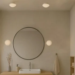 Baderomsbelysning Tak|Kjøkkenbelysning Tak>Antidark Mushroom W145 taklampe 9,5W LED 2700 Kelvin IP44 - Dimbar Hvit