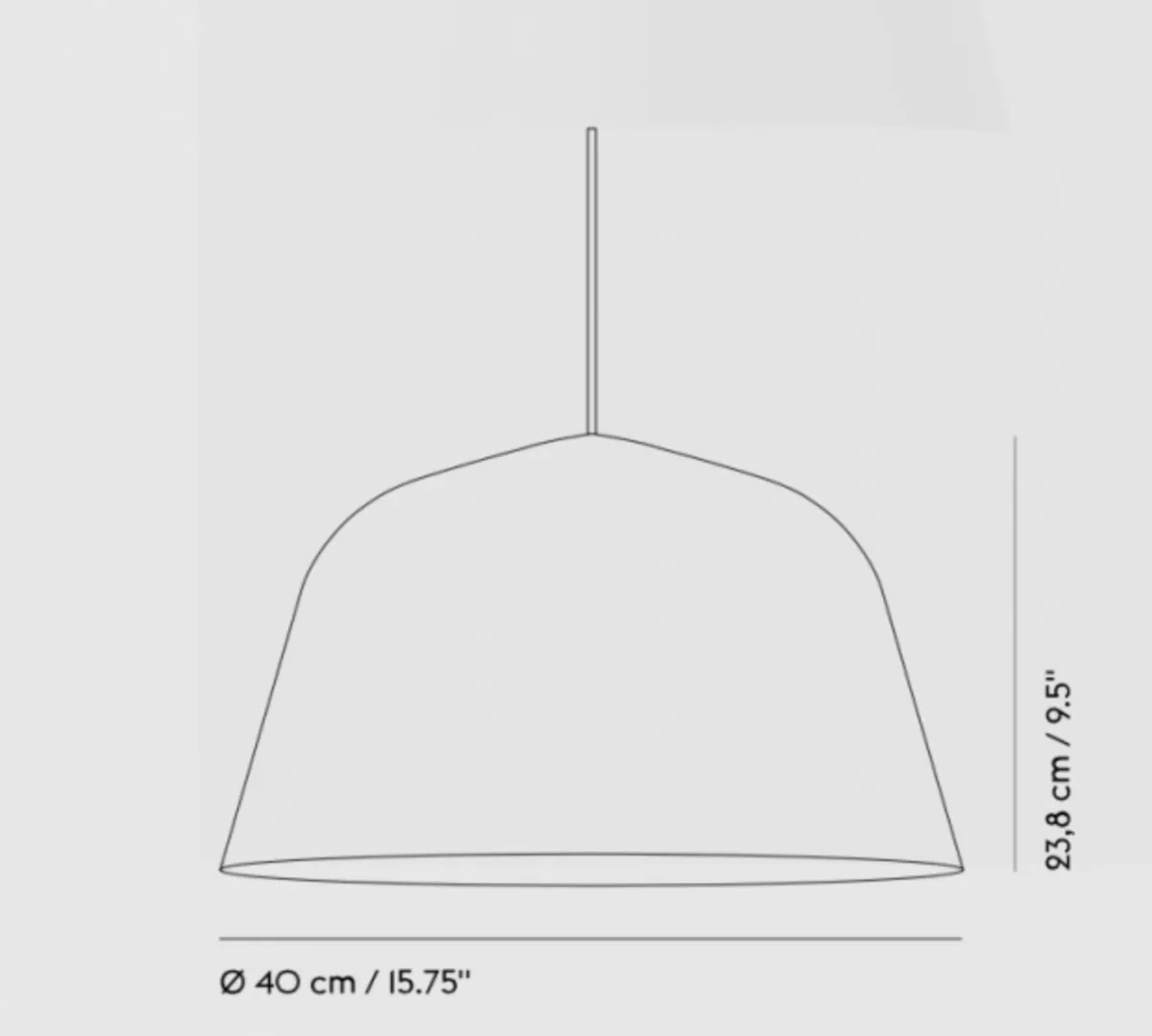 Kjøkkenbelysning Tak|Takpendler>MUUTO Ambit takpendel Ø40 cm