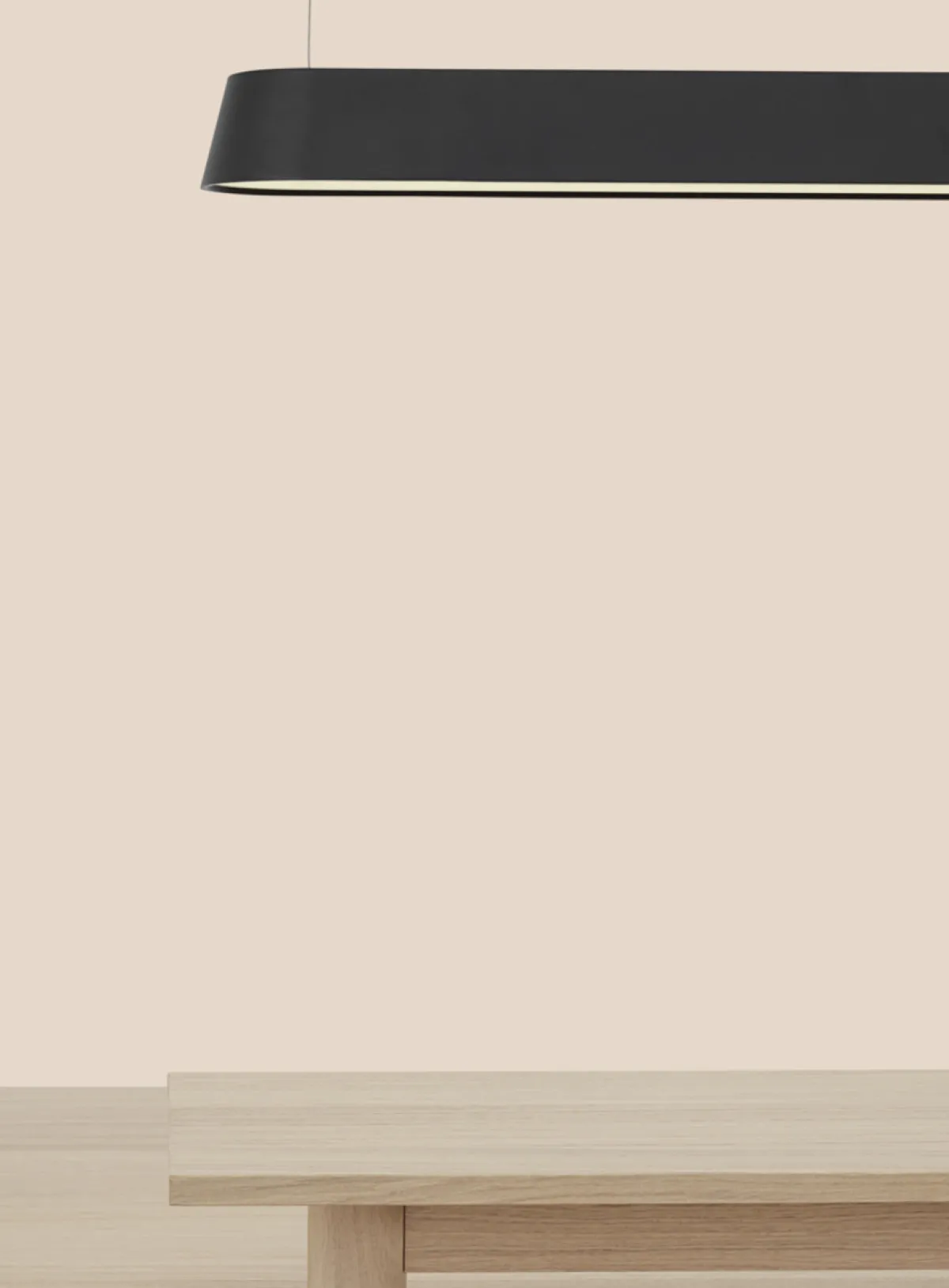 Kjøkkenbelysning Tak|Takpendler>MUUTO Linear takpendel 87cm Svart