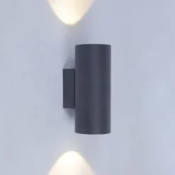 Utelamper Med Opp/Ned Lys>Ms - belysning Namsos vegglampe opp/ned utendørs IP54 - Grafitt