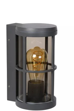 Utelamper - Klassiske Vegglamper>Lucide Navi vegglampe utendørs IP54 E27 - Antrasitt