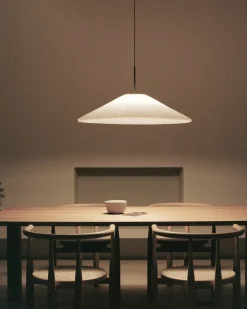 Kjøkkenbelysning Tak|Takpendler>New Works Nebra takpendel Ø:40/75cm Hvit