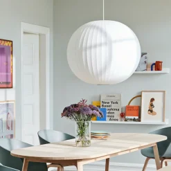 Kjøkkenbelysning Tak|Takpendler>HAY Nelson Ball Bubble takpendel Medium Hvit