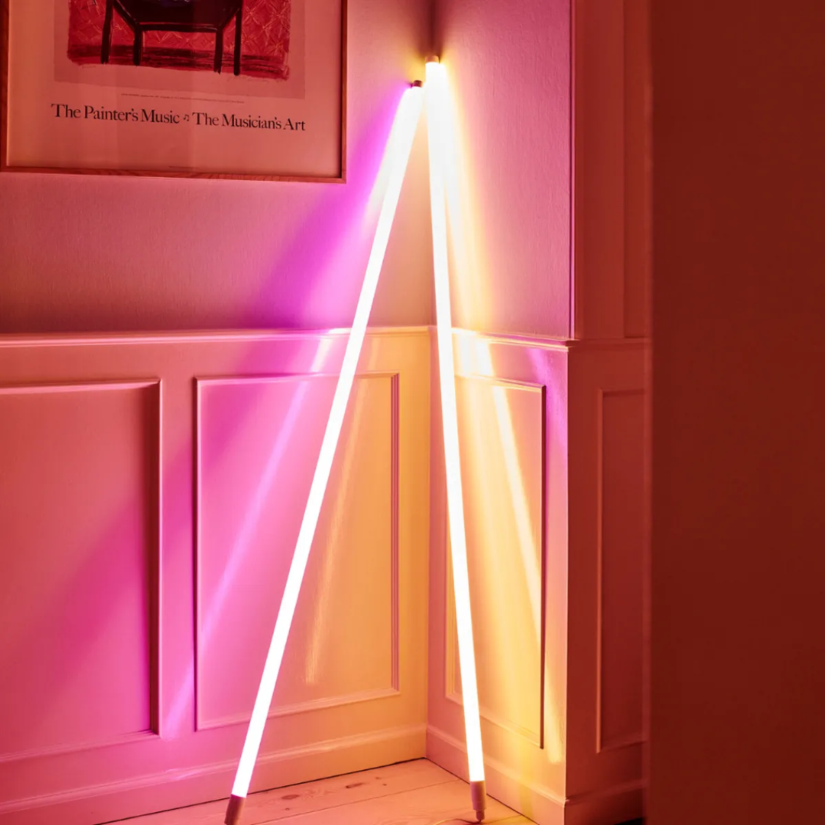 Interiørlamper Gulv|Barneromsbelysning>HAY Neon Tube Led - Hvit