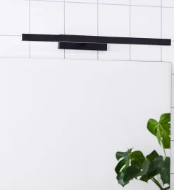 Belysning Over Speilet På Badet|Baderomsbelysning Vegg>Marksløjd Neptunus 60 vegglampe - Svart