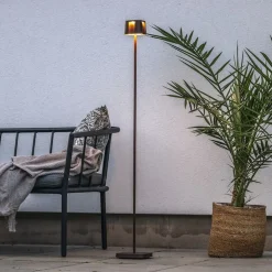 Oppladbare Bordlamper>Konstsmide Nice oppladbar gulvlampe 3W 2700/3000 Kelvin IP54 Svart