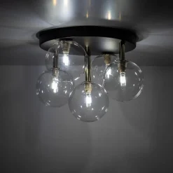 Kjøkkenbelysning Tak|Taklamper / Takplafonder>TK Lighting Nilos taklampe 5-lys Svart / Gullfarget