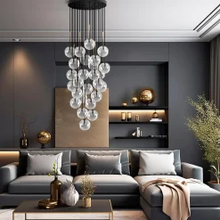 Kjøkkenbelysning Tak|Takpendler>TK Lighting Nilos takpendel 26-lys Svart / Gullfarget