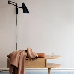 Leselamper>Dyberg Larsen Noa vegglampe lang - Svart