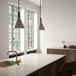 Kjøkkenbelysning Tak|Takpendler>DFTP Nori takpendel 18 - Børstet Stål