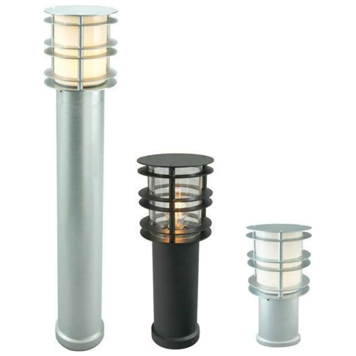 Lightup-Pris|Utelamper Til Kystområder>Norlys Stockholm pullert 298 Svart