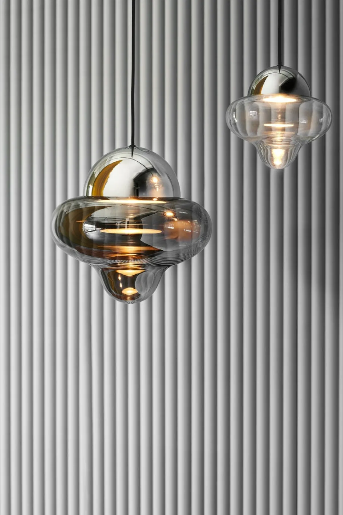 Kjøkkenbelysning Tak|Takpendler>Design by Us Nutty taklampe - Klar/Sølv Klar / Sølv