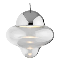 Kjøkkenbelysning Tak|Takpendler>Design by Us Nutty taklampe XL - Klar/Sølv Klar / Sølv