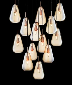 Kjøkkenbelysning Tak|Takpendler>Nuura Anoli 13 Gold Messing