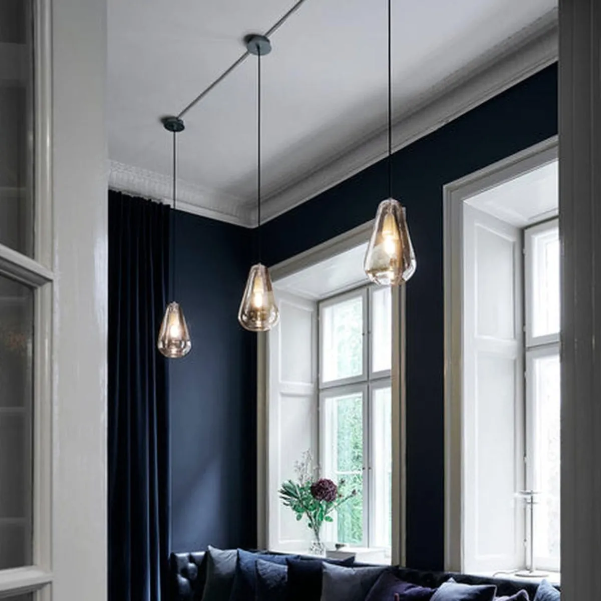 Kjøkkenbelysning Tak|Takpendler>Nuura Anoli 1 medium Gold Messing