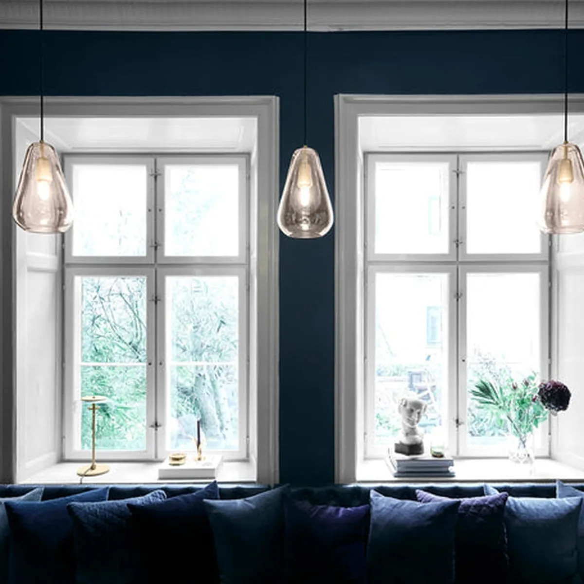 Kjøkkenbelysning Tak|Takpendler>Nuura Anoli 1 medium Gold Messing