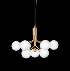 Baderomsbelysning Tak|Kjøkkenbelysning Tak>Nuura Apiales 9 messing/opal Messing / Opal