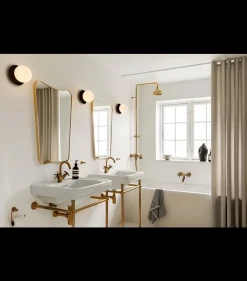 Baderomsbelysning Tak|Interiørlamper>Nuura Liila 1 vegglampe/taklampe - medium - glass Svart / Opal