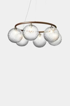 Baderomsbelysning Tak|Kjøkkenbelysning Tak>Nuura Miira 6 circular / optikk Bronse