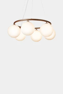 Baderomsbelysning Tak|Kjøkkenbelysning Tak>Nuura Miira 6 circular Bronse / Opal