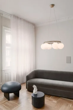 Baderomsbelysning Tak|Kjøkkenbelysning Tak>Nuura Miira 6 circular Messing / Opal