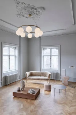 Baderomsbelysning Tak|Kjøkkenbelysning Tak>Nuura Miira 8 circular Messing / Opal