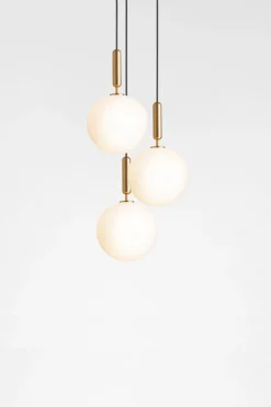 Kjøkkenbelysning Tak|Takpendler>Nuura Miira 3 large Messing / Opal