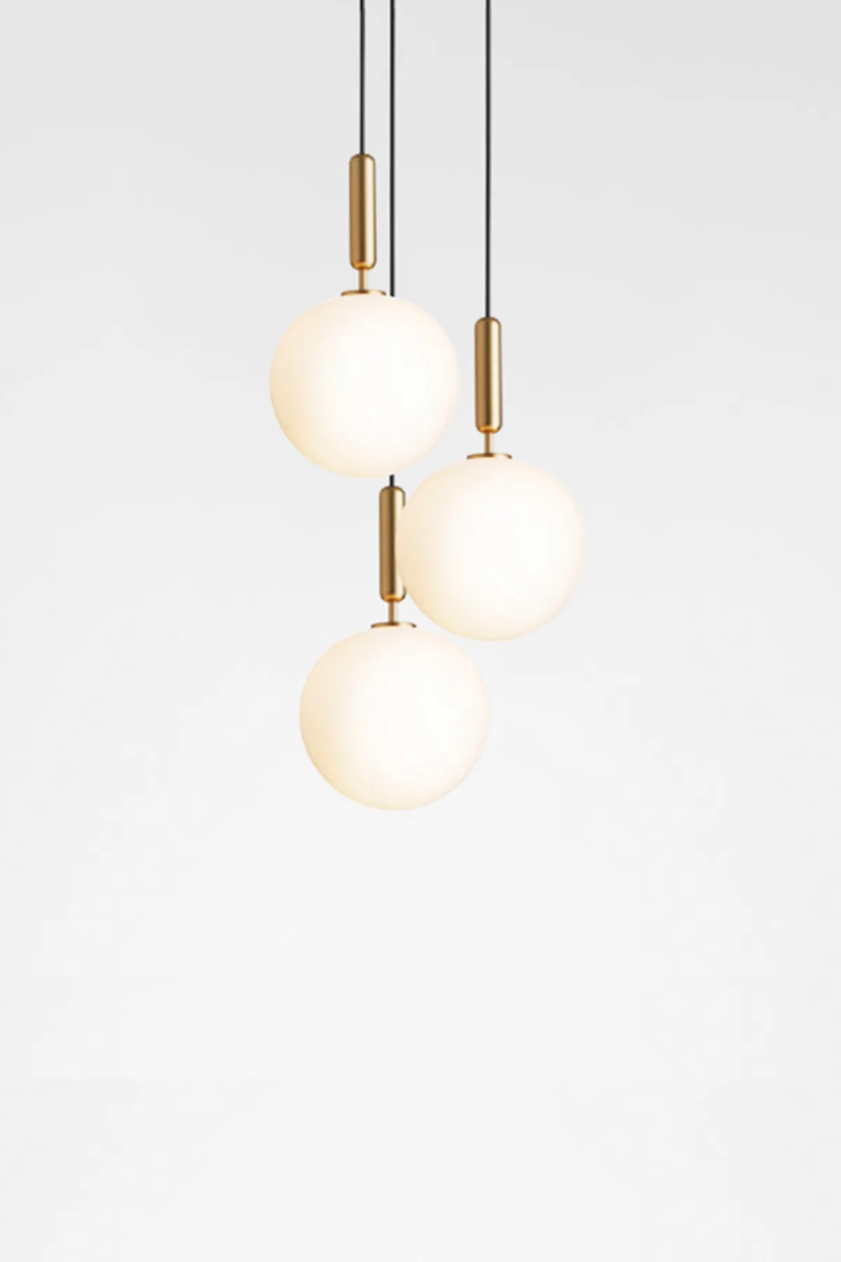 Kjøkkenbelysning Tak|Takpendler>Nuura Miira 3 large Messing / Opal